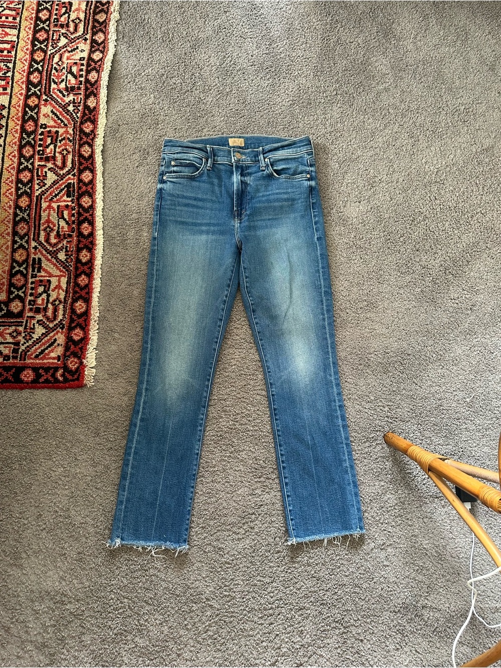 MOTHER Rascal Ankle Fray Jeans